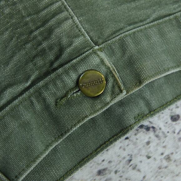 Vintage Y2K CRAZY Faded Green Carhartt Carpenter Shorts B25 MOS 33x8 - Picture 13 of 14